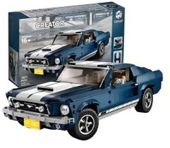 Blocos de montar ford mustang 1471 peças modelo 10265 marca mega