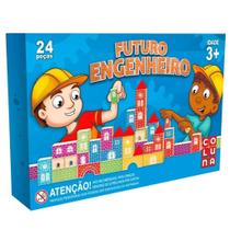 Blocos De Montar Futuro Engenheiro 24 Peças Pais e Filhos Bloco Montar MDF Blocos De Montar Futuro Engenheiro 24 Peças Pais e Filhos Bloco Montar MDF