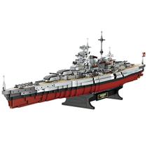 Blocos de Montar Gonli Modelo de Navio de Guerra Bismarck 75 cm Blocos de Montar Gonli Modelo de Navio de Guerra Bismarck 75 cm