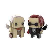 Blocos De Montar Good Omens: Anjos Aziraphale E Demônios Crowley - Figuras De Ação De Personagens De