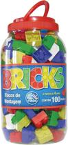 Blocos de montar grande - bricks pote c/100 peças
