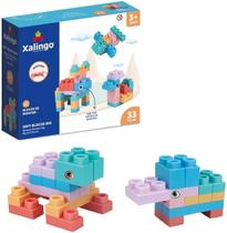 Blocos de Montar Grande e Macio Soft Big 33 Peças Xalingo Blocos de Montar Grande e Macio Soft Big 33 Peças Xalingo