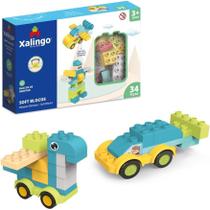 Blocos de Montar Grande e Macio Soft Big 34 Peças Xalingo Blocos de Montar Grande e Macio Soft Big 34 Peças Xalingo