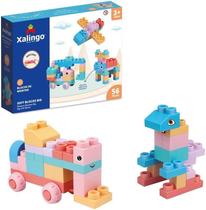 Blocos de Montar Grande e Macio Soft Big 56 Peças Xalingo Blocos de Montar Grande e Macio Soft Big 56 Peças Xalingo