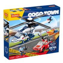 Blocos de Montar Helicóptero Coleção Police Force 229 pçs 4163 - COGO Dorémi Blocos de Montar Helicóptero Coleção Police Force 229 pçs 4163 - COGO Dorémi