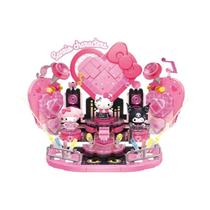 Blocos De Montar Hello Kitty Shining Stage Com Luz, Brinquedo De Anime Sanrio Para Crianças,