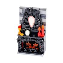 Blocos De Montar Horda De Esqueletos De Halloween Castelo Sombrio Trono De Vampiro Tijolos Medievais
