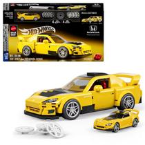 Blocos de Montar Hot Wheels Brick Shop 07' Honda S2000 Speed Custom 257 Peças Com Miniatura 1/64 - Mattel - JFR88 Blocos de Montar Hot Wheels Brick Shop 07' Honda S2000 Speed Custom 257 Peças Com Miniatura 1/64 - Mattel - JFR88