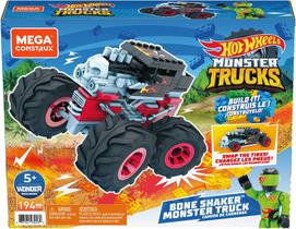 Blocos de Montar Hot Wheels - Mega Construx - Monster Truck - Bone Shaker - Mattel