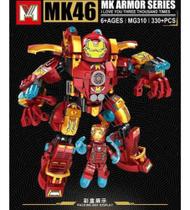 Blocos De Montar Hulkbuster + Homem De Ferro + Adesivos Mk46 compatível a Lego