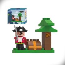 Blocos de Montar Ilha do Tesouro Adventure World 19 Peças Blocz