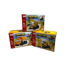 Blocos De Montar Inblox Creator Caminhão Trator Cor:Preto/Laranja/Amarelo Blocos De Montar Inblox Creator Caminhão Trator Cor:Preto/Laranja/Amarelo