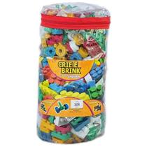 Blocos De Montar Infantil Educativo 308 Peças Grandes - Crie E Brink