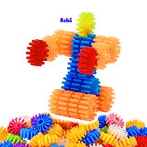 Blocos de Montar Infantil Educativo Engrenagens Maleta 60pçs Blocos de Montar Infantil Educativo Engrenagens Maleta 60pçs