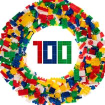 Blocos de Montar Infantil Educativo Happy Blocs com 100pçs