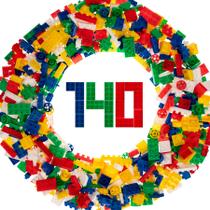 Blocos de Montar Infantil Educativo Happy Blocs com 140pçs Blocos de Montar Infantil Educativo Happy Blocs com 140pçs