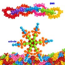 Blocos De Montar Infantil Estrela Super Star Caixa 200Pçs