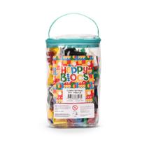 Blocos de Montar Infantil Happy Blocs Bolsa com 140pçs Educativas