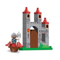 Blocos de Montar Infantil Kit 40pçs Colecionável Medieval