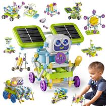 Blocos de Montar Infantil Robô Robótica 434 peças 36 Formas de Montagem Com Sensor LED Engrenagens Fan Brinquedo Educativo para Criança