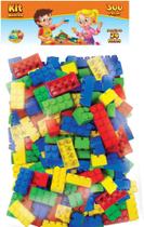 Blocos De Montar Infantil Tamanho Grande 300 Peças Coloridas - GGB BRINQUEDOS