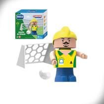 Blocos de Montar Jogador de Seleção Amarela Soccer World 8 Peças Blocz