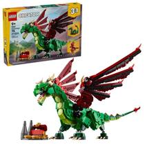 Blocos de Montar Lego Creator Dragão Medieval 3 em 1 Dragão - Fênix - Serpente Marinha - 715 Peças - 31161 Lego Blocos de Montar Lego Creator Dragão Medieval 3 em 1 Dragão - Fênix - Serpente Marinha - 715 Peças - 31161 Lego