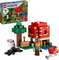 Blocos De Montar Lego Minecraft Casa Cogumelo 272 Peças