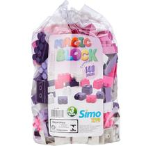 Blocos de Montar Magic BLOCK 140 Peças Simo TOYS Blocos de Montar Magic BLOCK 140 Peças Simo TOYS