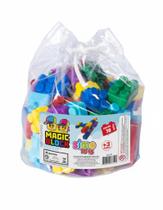 Blocos de Montar Magic Block 70 Peças Educativo Infantil Lego Peças Grandes