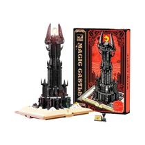 Blocos De Montar Mágicos Da Torre Negra Com Luzes Para Meninos, Brinquedo Criativo De Montagem Da