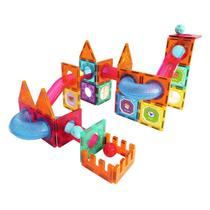 Blocos De Montar Magnético 67 Peças Dm Toys - Dmt6764 Blocos De Montar Magnético 67 Peças Dm Toys - Dmt6764