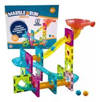 Blocos De Montar Magnetico Marble Run Com 47 Peças Multikids