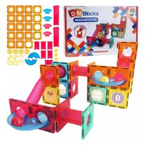 Blocos De Montar Magnéticos 47 Peças Dm Blocks - Dm Toys Blocos De Montar Magnéticos 47 Peças Dm Blocks - Dm Toys