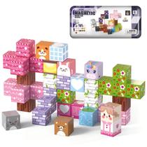 Blocos De Montar Magnéticos, Empilháveis, Brinquedo