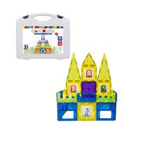 Blocos de Montar Magnéticos Magforma Castelo 28 peças Blocos de Montar Magnéticos Magforma Castelo 28 peças