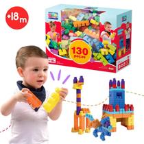 Blocos de Montar Mais Blocos Dismat 130 peças Blocos de Montar Mais Blocos Dismat 130 peças