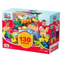 Blocos De Montar Mais Blocos III 130 Peças Dismat