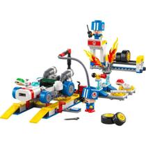 Blocos de Montar Mario Kart Garagem do Toad 390 Peças Blue Toad Lego Blocos de Montar Mario Kart Garagem do Toad 390 Peças Blue Toad Lego