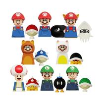 Blocos De Montar Mario Luigi Princesa Peach Koopa 8Pcs/10Pcs Modelo De Quebra-Cabeça De Jogo