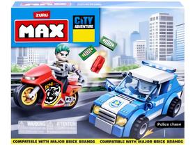 Blocos de Montar Max Adventure Police Chase