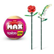 Blocos De Montar Max Premium Flowers - Rosa 204 Pçs