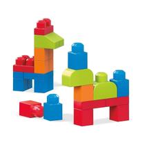Blocos de montar mega bloks fisher-price sacola com 40 peças - mattel fkl01