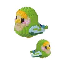 Blocos De Montar Micro Mini Papagaio Colorido: Modelo 3D De Tijolos Para Pássaros Presente
