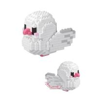 Blocos De Montar Micro Mini Papagaio Colorido: Modelo 3D De Tijolos Para Pássaros Presente