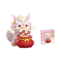 Blocos De Montar Micro Partículas Dança Do Leão Ano Do Dragão Decoração De Mesa Ano Novo Chinês Blocos De Montar Micro Partículas Dança Do Leão Ano Do Dragão Decoração De Mesa Ano Novo Chinês