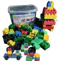 Blocos De Montar Montar Caixa Coloridos Legos 65 Peças - P.A BRINQUEDOS
