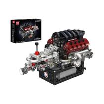 Blocos De Montar MOULD KING 10227 Modelo Clássico De Motor V8 Para Adultos E Crianças, Brinquedo De