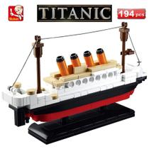 Blocos De Montar Navio Titanic 194 Peças Sem Caixa