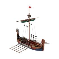 Blocos De Montar Navio Viking 463 Peças Aventura Oceânica Brinquedo Educacional Para Crianças E Blocos De Montar Navio Viking 463 Peças Aventura Oceânica Brinquedo Educacional Para Crianças E